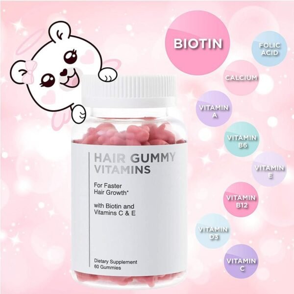 Max Strength Biotin Vegan Hair Growth Gummies